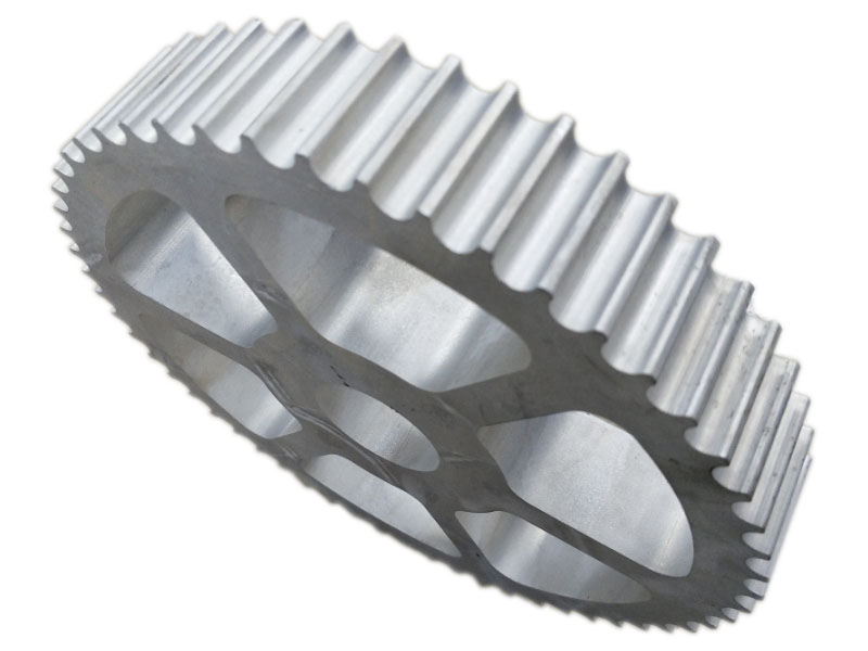 江蘇鋁型材廠家定制6孔皮帶輪鋁型材φ108.7mm